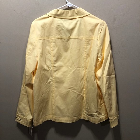 {Studio Works} New Yellow Windbreaker Jacket - Picture 3 of 6